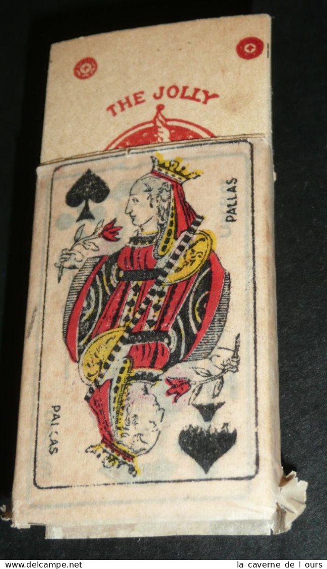 A VOIR Rare Ancien Jeu De 54 Cartes MINIATURES, Complet, Sans Chiffre, Piquet, Pochoir, Jokers - 54 Kaarten