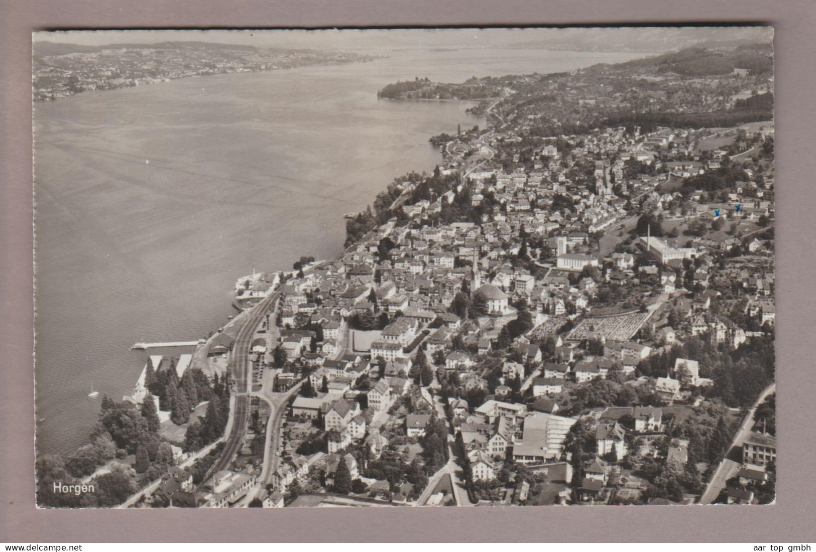 CH ZH Horgen 1960-09-20 Foto Flugaufnahme Photoglob/Wehrli AG - Horgen