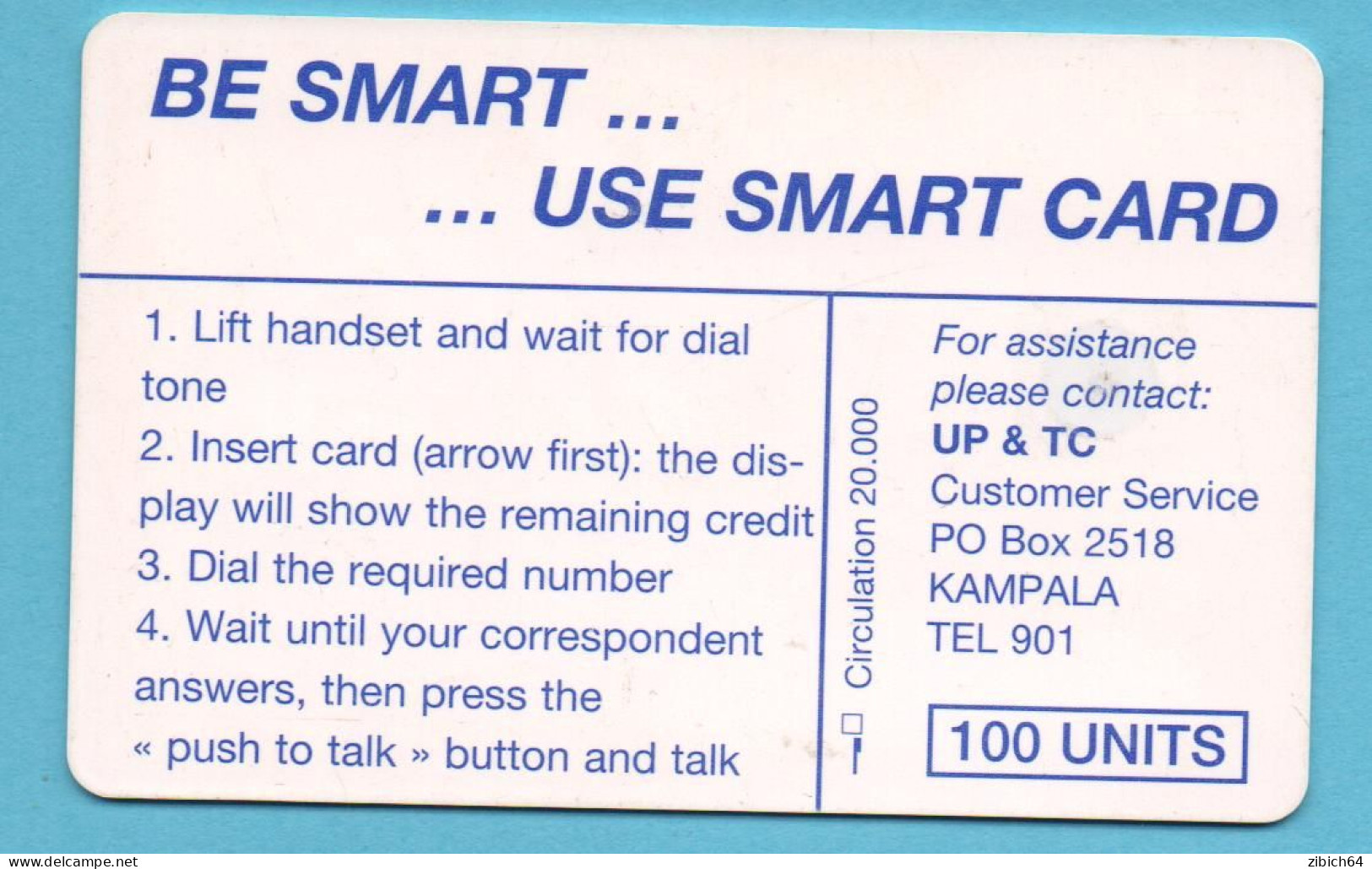 UGANDA Chip Phonecard  20 000 Issued - Uganda