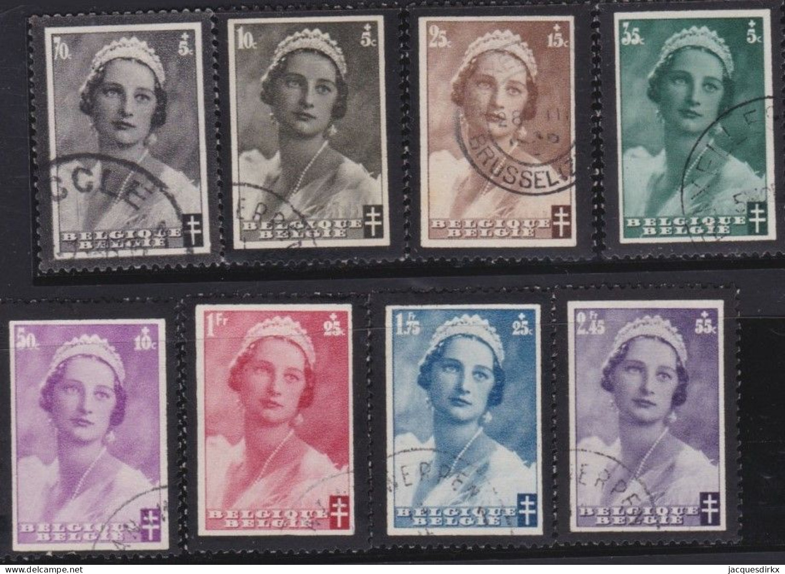 Belgie  .   OBP    .    411/418     .    O     .   Gestempeld     .   /   .    Oblitéré - Used Stamps