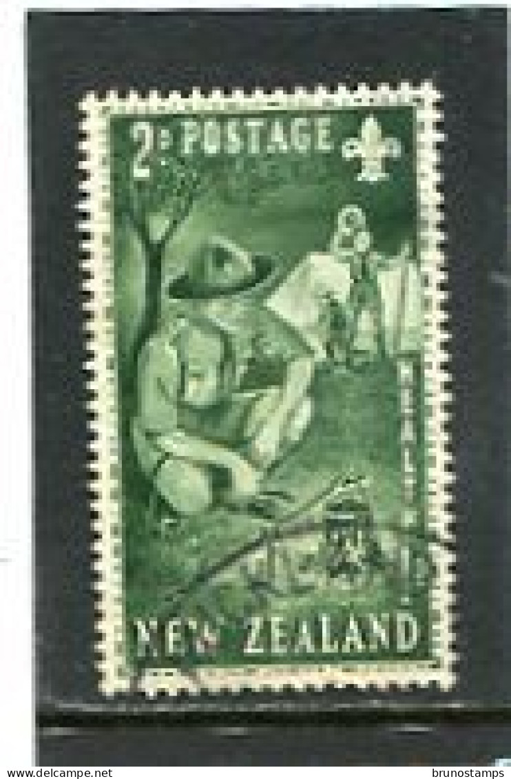 NEW ZEALAND - 1953  2d+1d   SCOUTS  FINE USED - Used Stamps