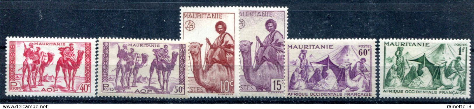 Mauritanie         125/130 ** - Unused Stamps
