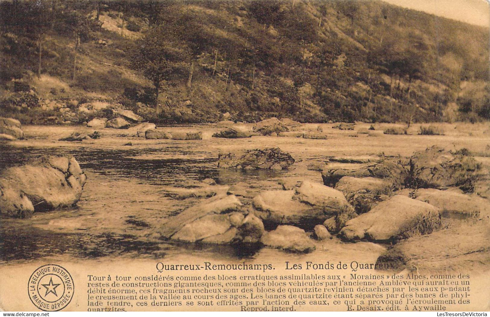 BELGIQUE - REMOUSCHAMPS - Les Fonds De Quarreux - Carte Postale Ancienne - Sonstige & Ohne Zuordnung