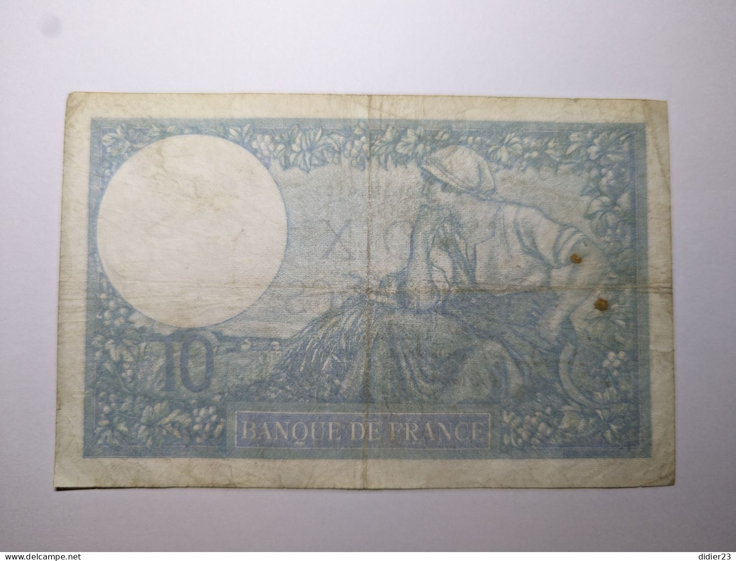 BILLET DE BANQUE  BANQUE DE FRANCE 2048330403 DIX FRANCS UX.12-12-1040.UX. 10 403 - 10 F 1916-1942 ''Minerve''