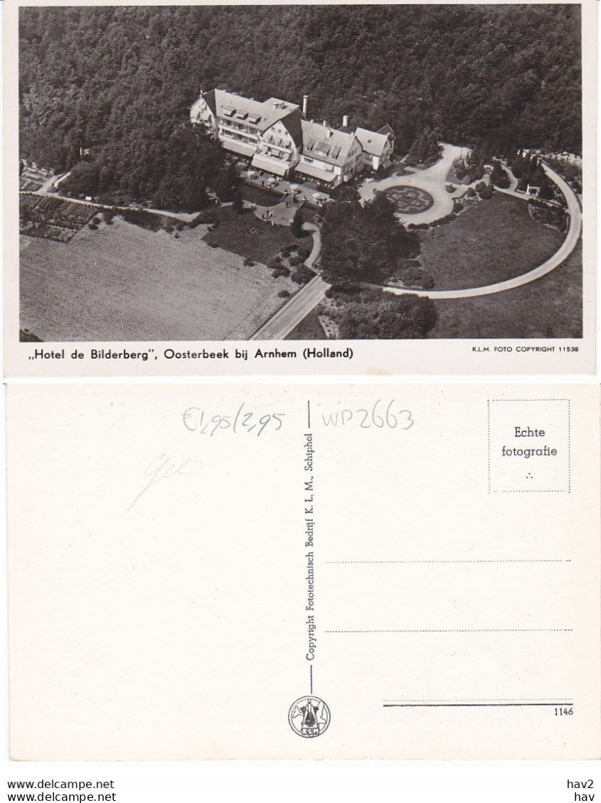 Oosterbeek Hotel De Bilderberg Luchtfoto WP2663 - Oosterbeek