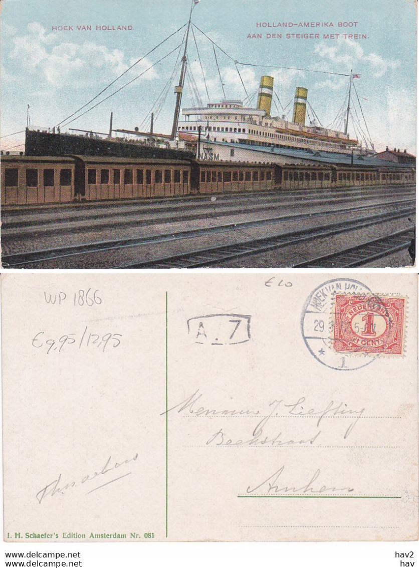 Hoek Van Holland Amerika Lijn Steiger Met WP1866 - Hoek Van Holland