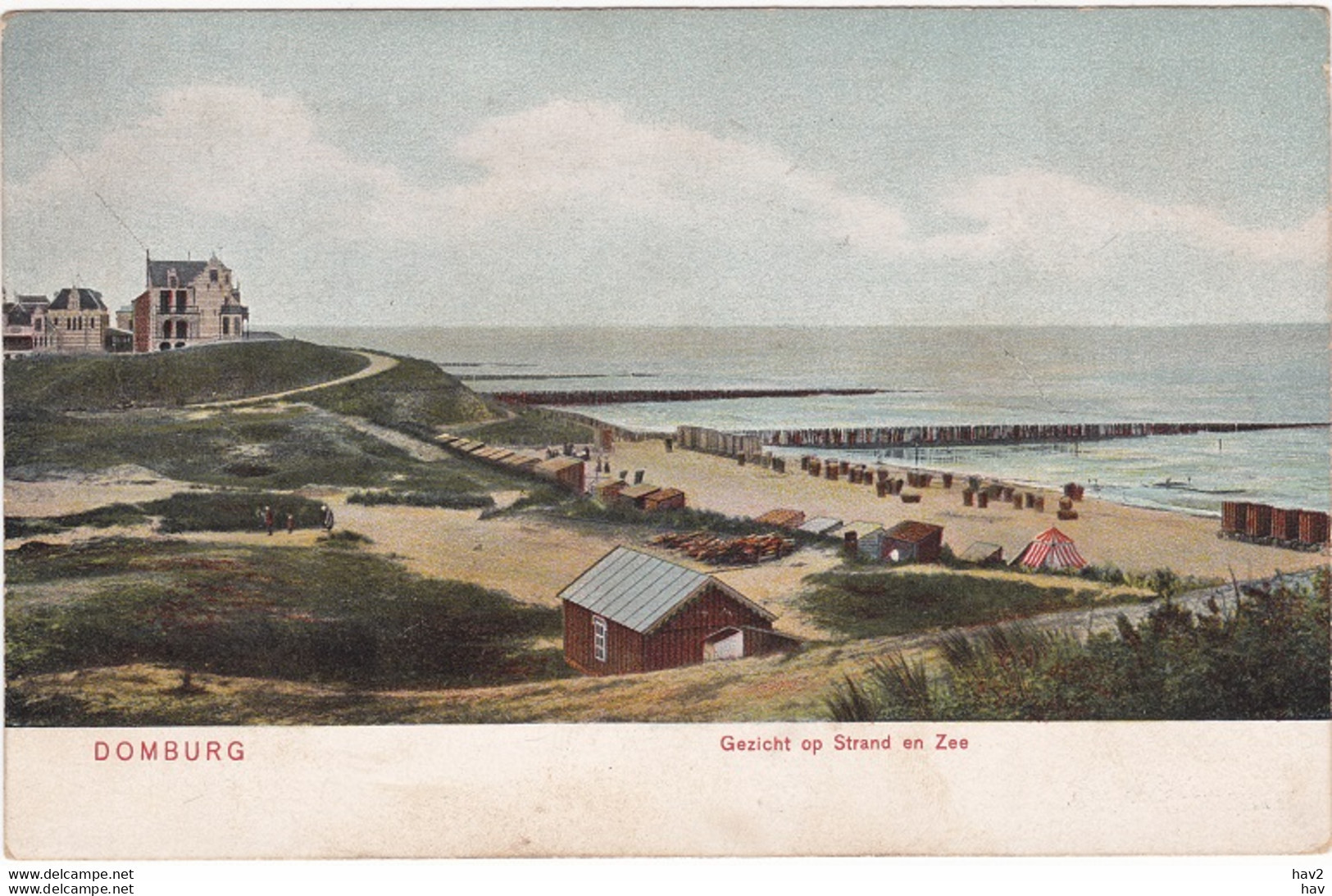 Domburg Gezicht Op Strand En Zee WP2091 - Domburg