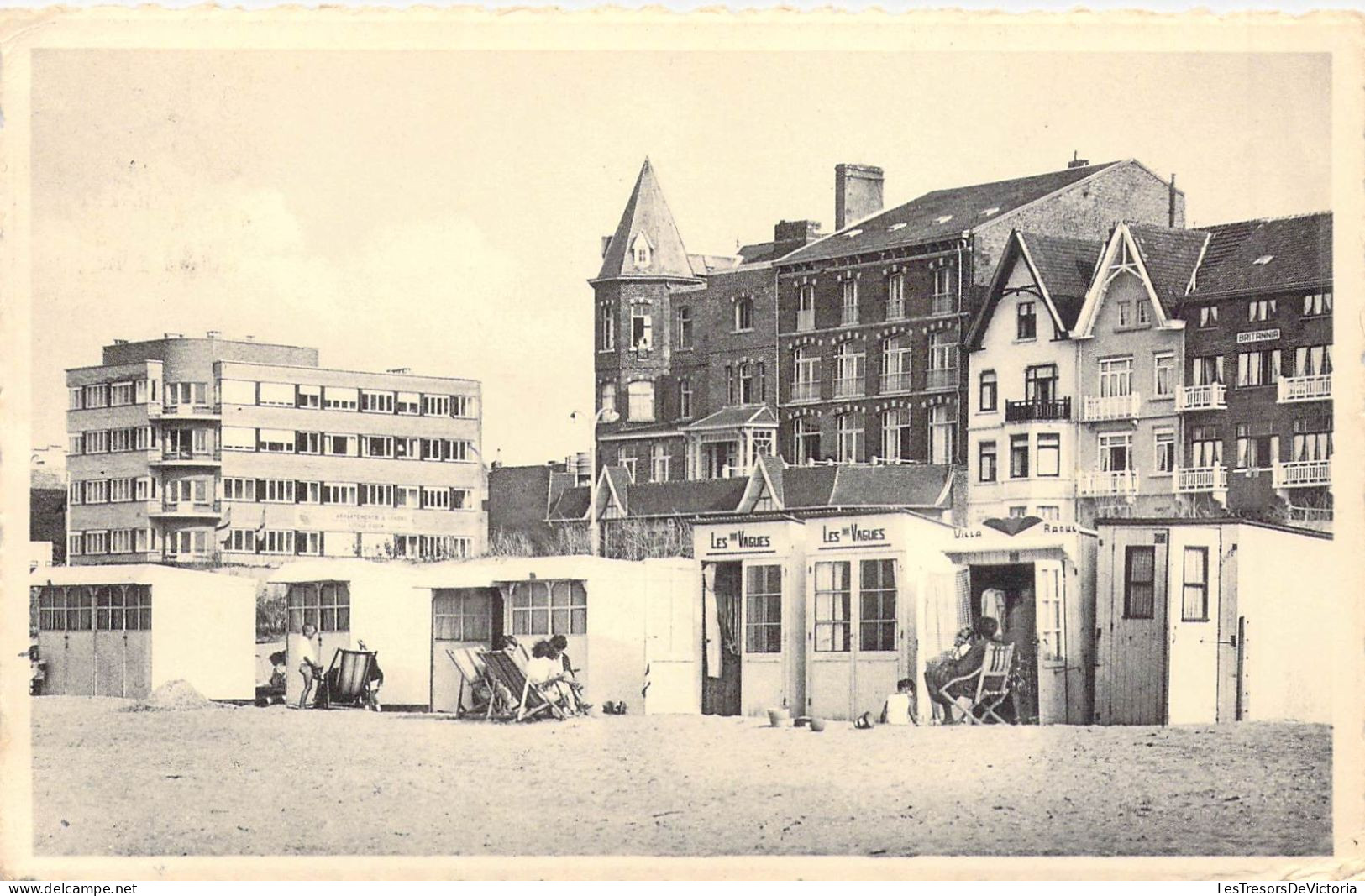 BELGIQUE - OOSTDUINKERKE BAINS - La Digue - Carte Postale Ancienne - Oostduinkerke