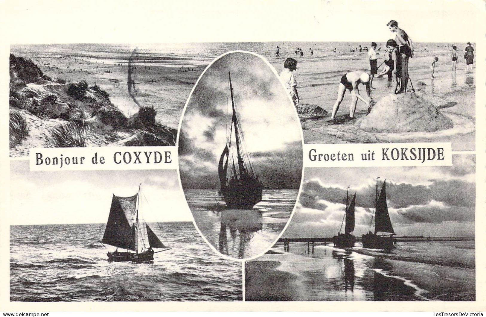 BELGIQUE - COXYDE - Bonjour De Coxyde - Multivues De La Ville - Carte Postale Ancienne - Andere & Zonder Classificatie