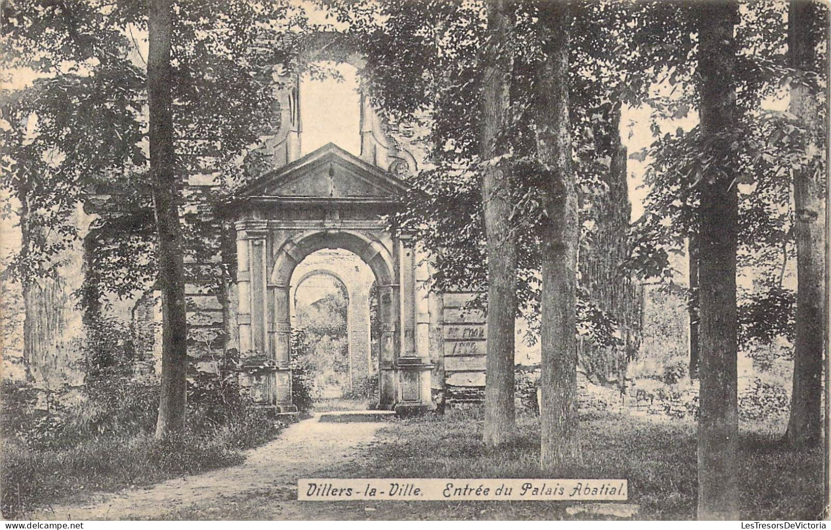 BELGIQUE - VILLERS LA VILLE - Entrée Du Palais Abatial - Carte Postale Ancienne - Villers-la-Ville