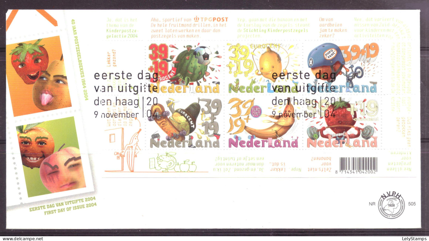 Nederland / Niederlande / Pays Bas / Netherlands E505 FDC (2004) - FDC