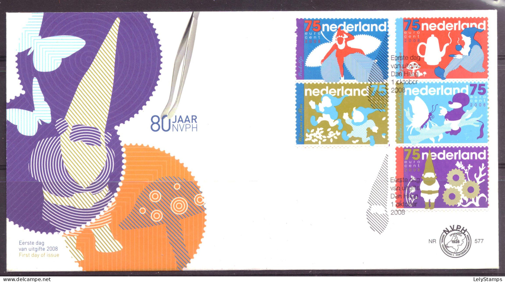 Nederland / Niederlande / Pays Bas / Netherlands E577 FDC (2008) - FDC