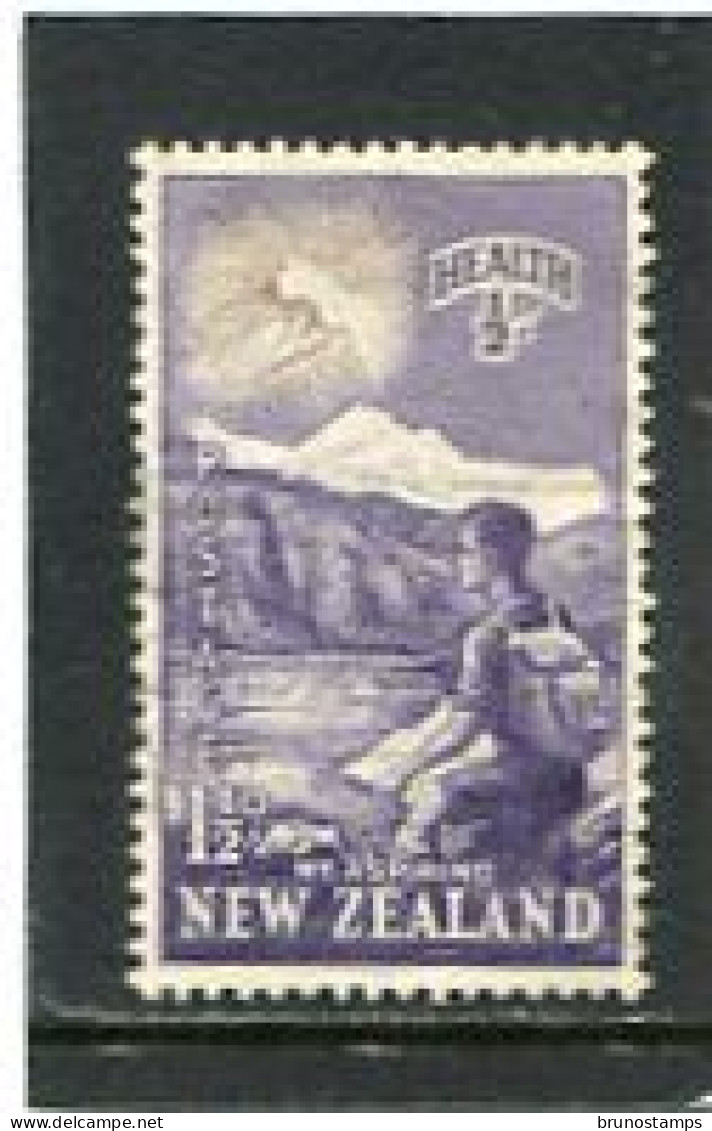 NEW ZEALAND - 1954  1 1/2+1/2d  HEALTH  FINE USED - Used Stamps