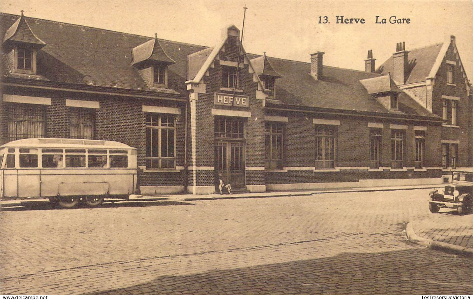 BELGIQUE - Herve - La Gare - Carte Postale Ancienne - Herve