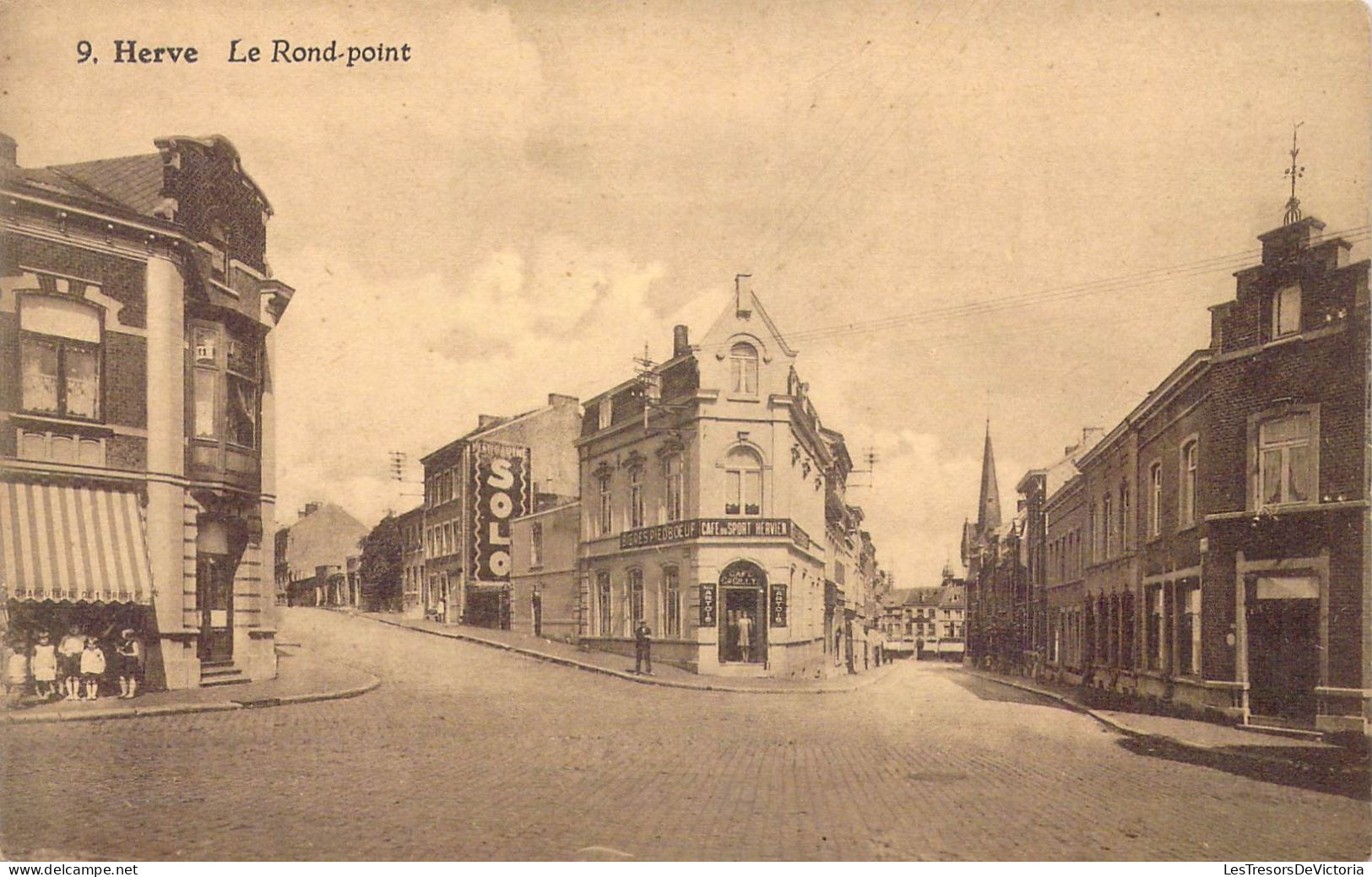 BELGIQUE - Herve - Le Rond-Point - Carte Postale Ancienne - Herve