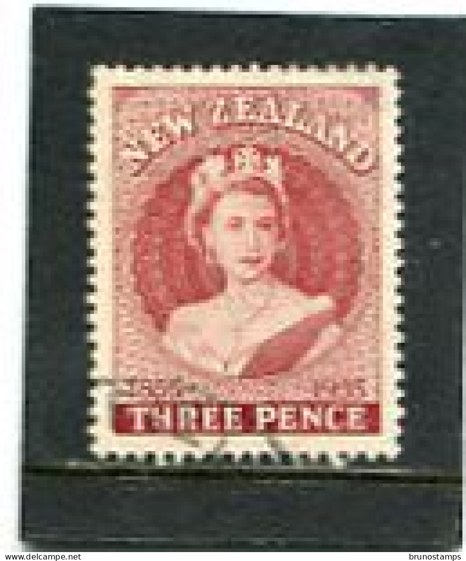 NEW ZEALAND - 1955  3d  FIRST STAMP  FINE USED - Used Stamps