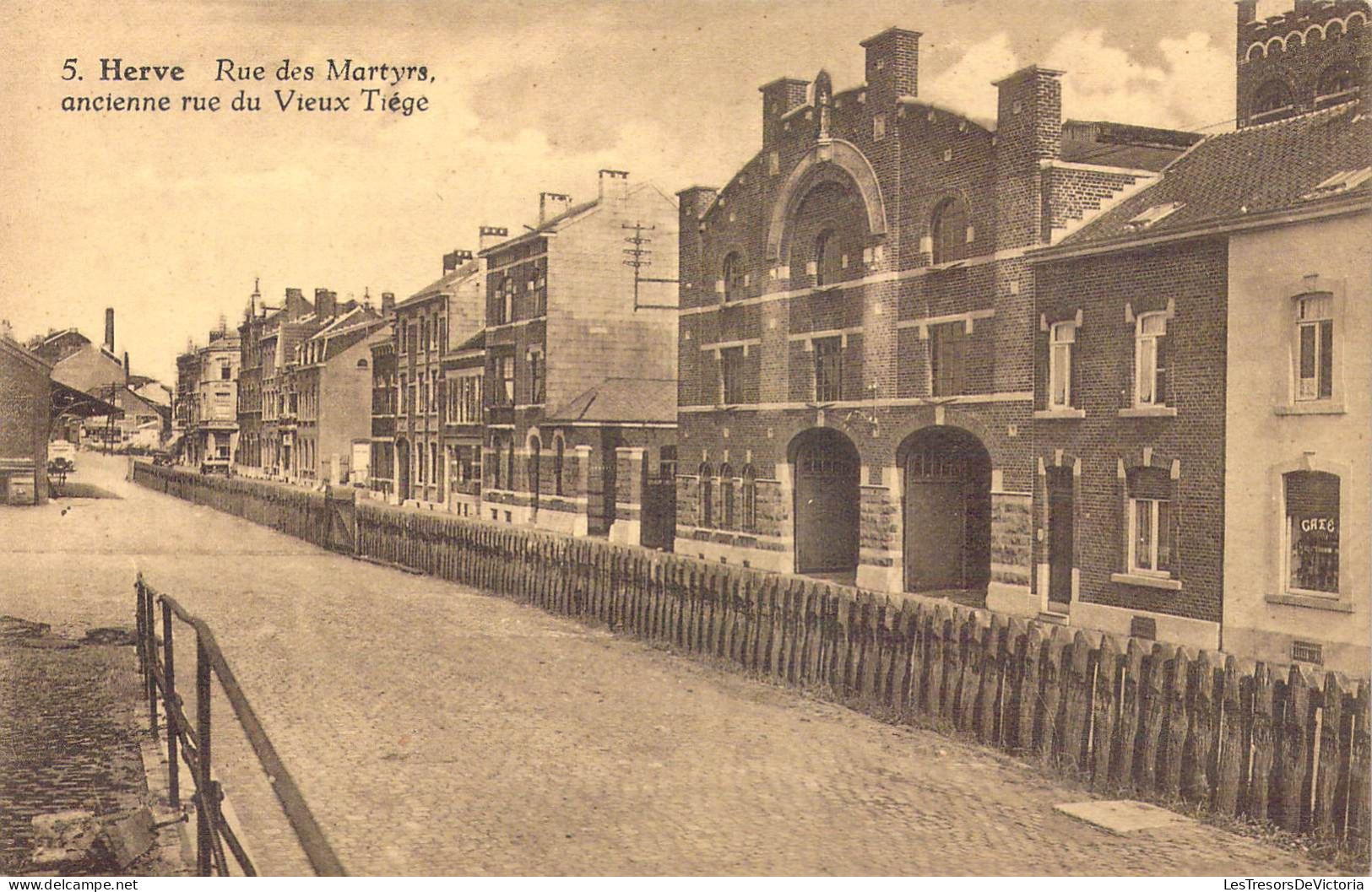 BELGIQUE - Herve - Rue Des Martyrs, Ancienne Rue Du Vieux Tiége - Carte Postale Ancienne - Herve