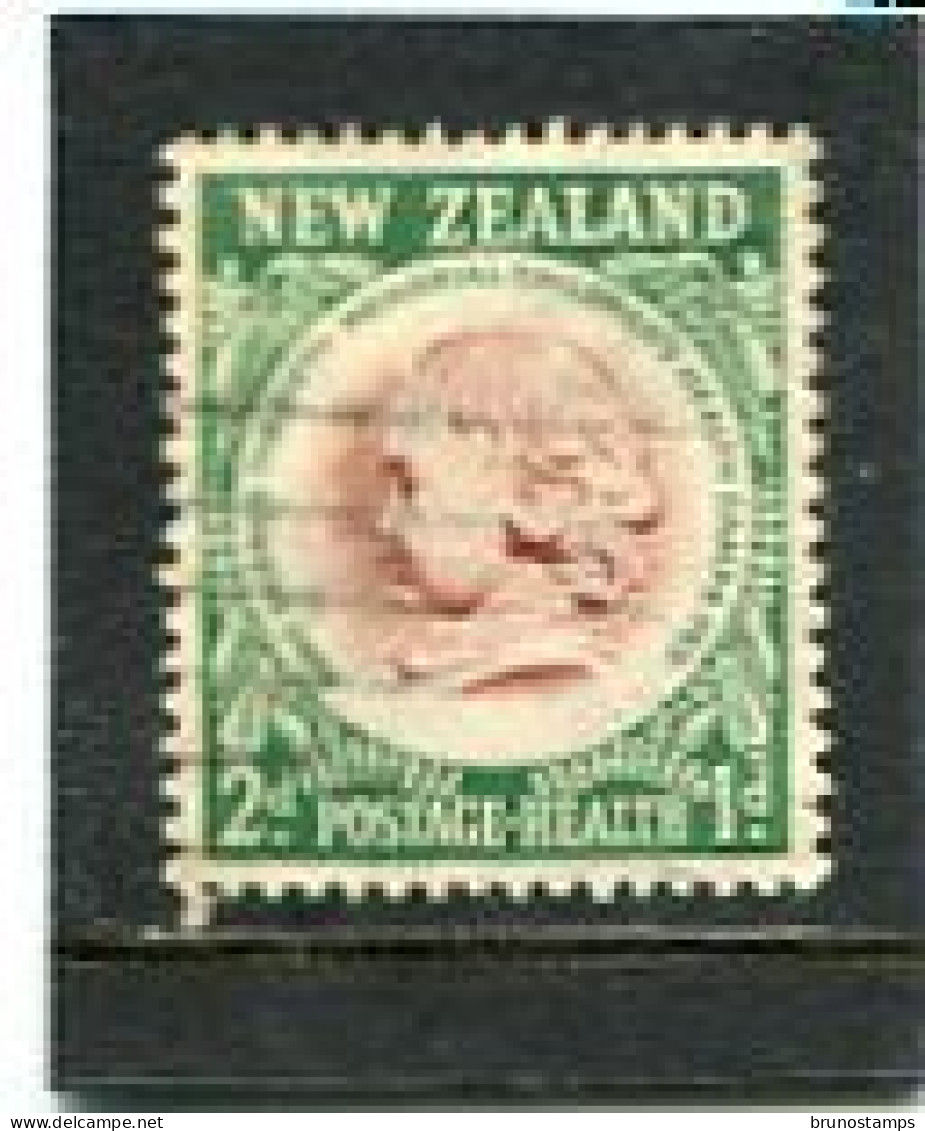 NEW ZEALAND - 1955  1d+1d  HEALTH  FINE USED - Gebruikt