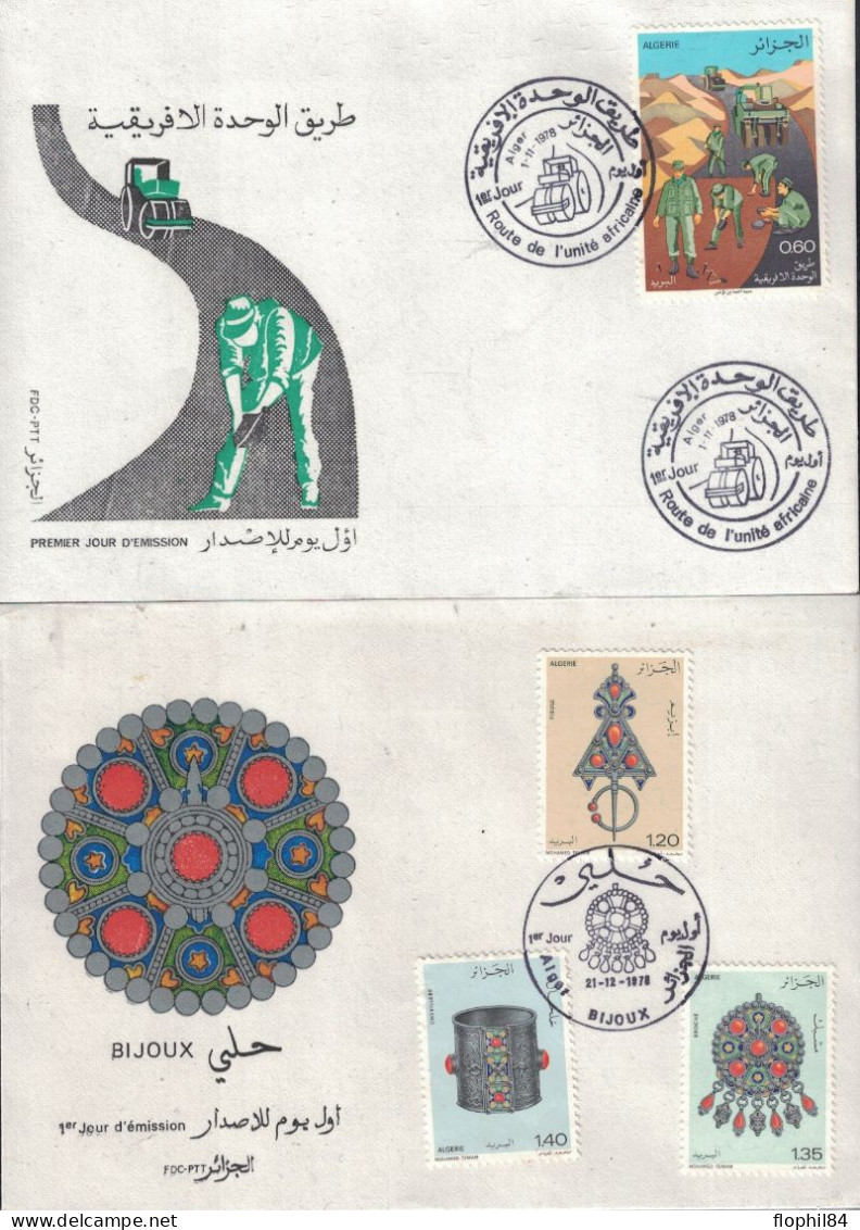 ALGERIE - 8 ENVELOPPES - 1er JOUR DE L'ANNEE 1978. - Algérie (1962-...)