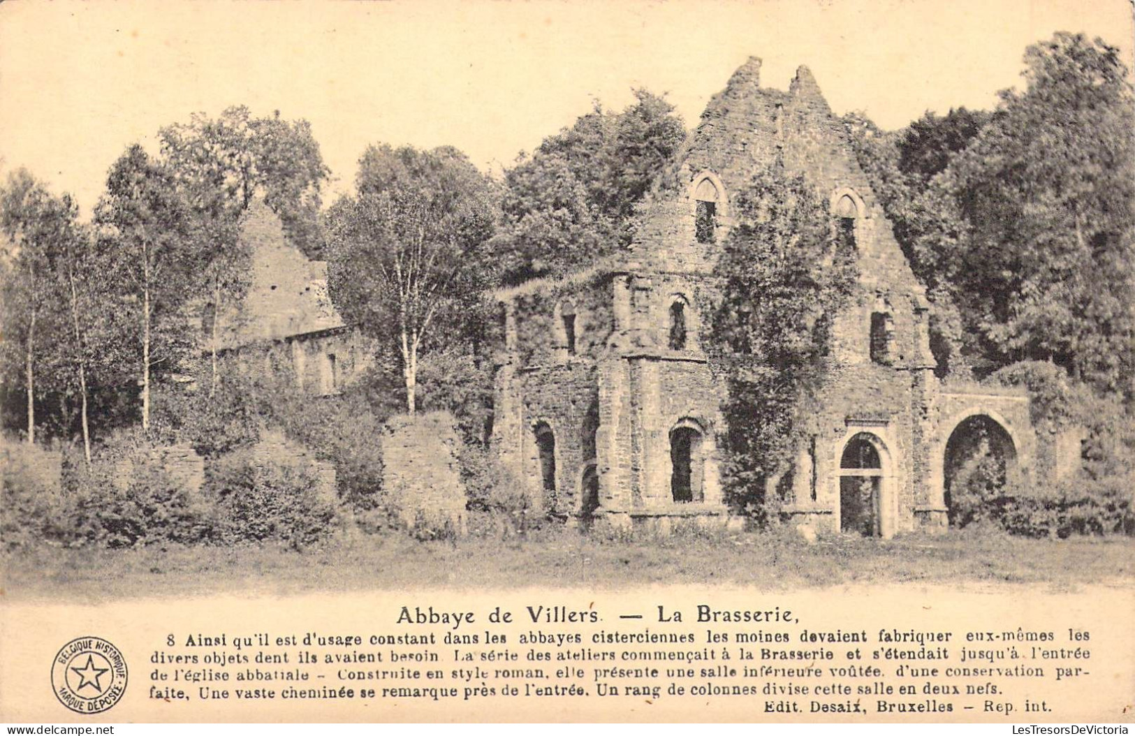 BELGIQUE - VILLERS LA VILLE -  L'Abbaye De Villers - La Brasserie - Edit E Desaix - Carte Postale Ancienne - Villers-la-Ville