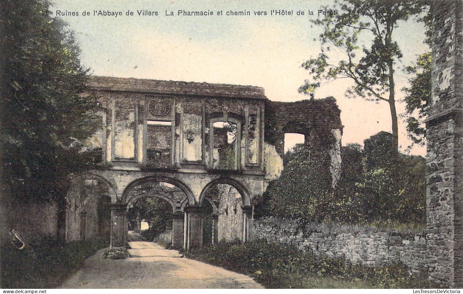 BELGIQUE - VILLERS LA VILLE - Ruines De L'Abbaye De Villers - La Pharmacie Et Chemin... - Carte Postale Ancienne - Villers-la-Ville