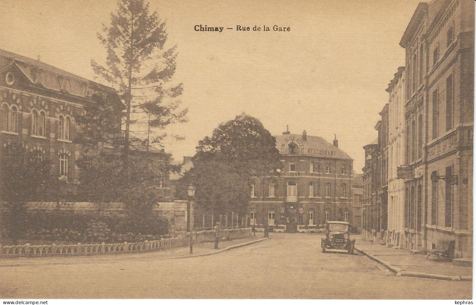 CHIMAY : Rue De La Gare - TRES RARE VARIANTE - Edit. Hôtel De L'Univers - Chimay