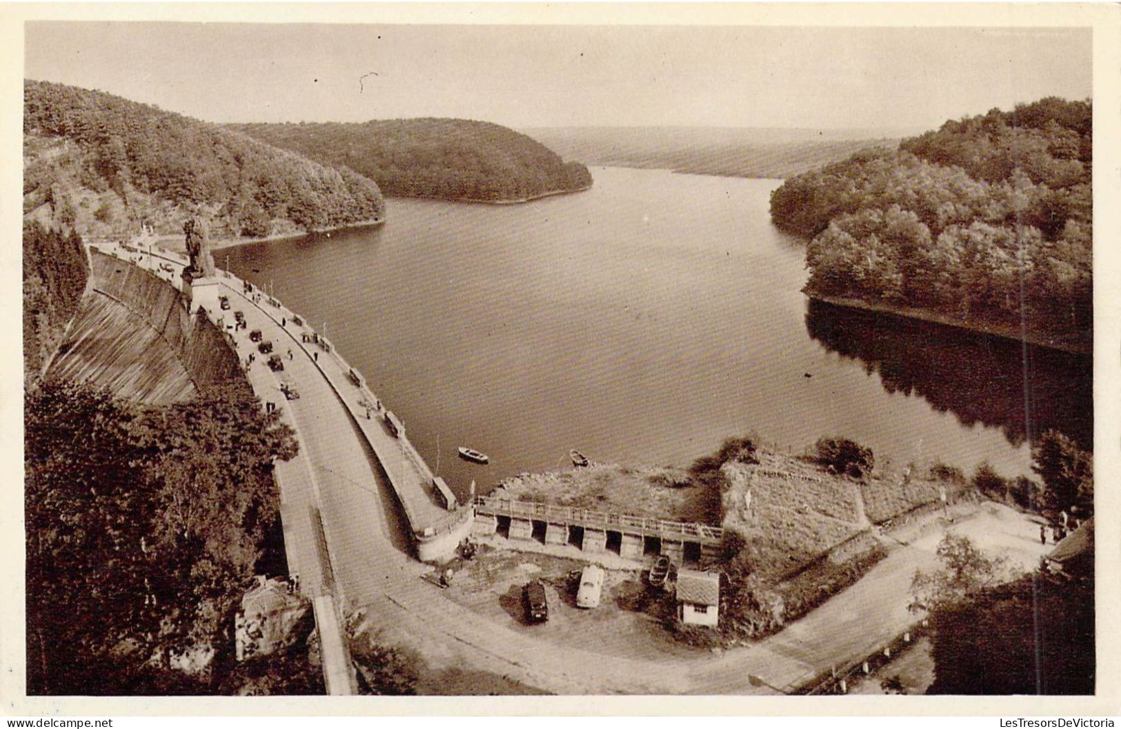 BELGIQUE - GILEPPE - Le Barrage - Vue Générale - Carte Postale Ancienne - Gileppe (Barrage)