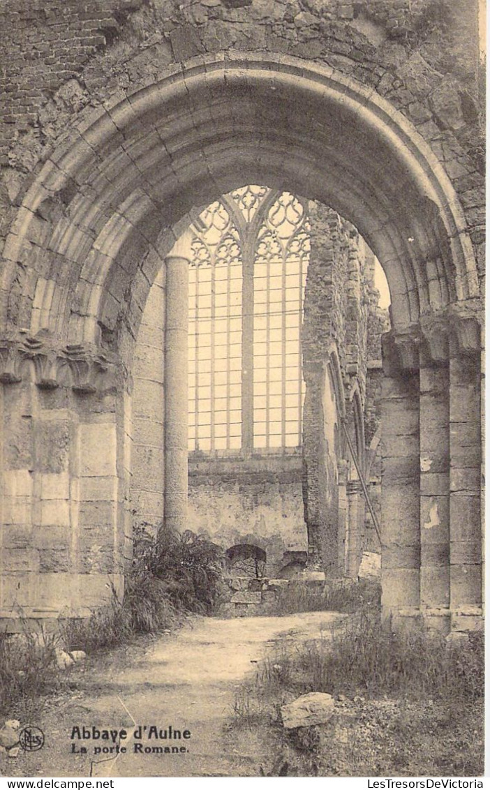 BELGIQUE - Abbaye D'Aulne - La Porte Romane - Carte Postale Ancienne - Thuin