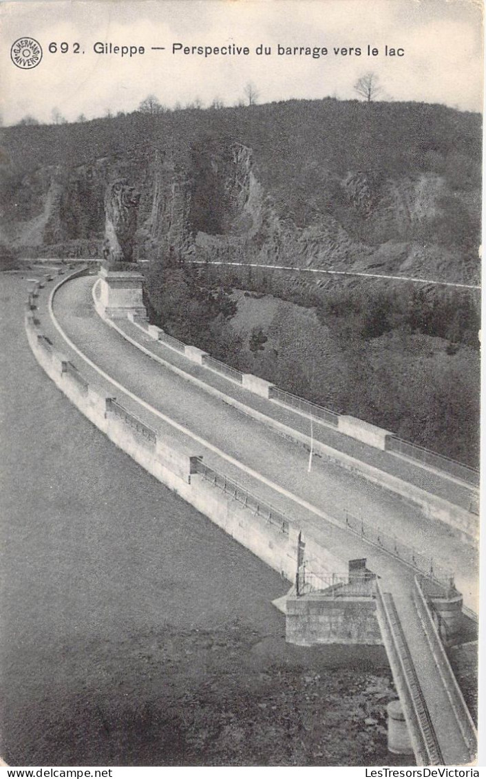 BELGIQUE - GILEPPE - Perspective Du Barrage Vers Le Lac - Carte Postale Ancienne - Gileppe (Stuwdam)