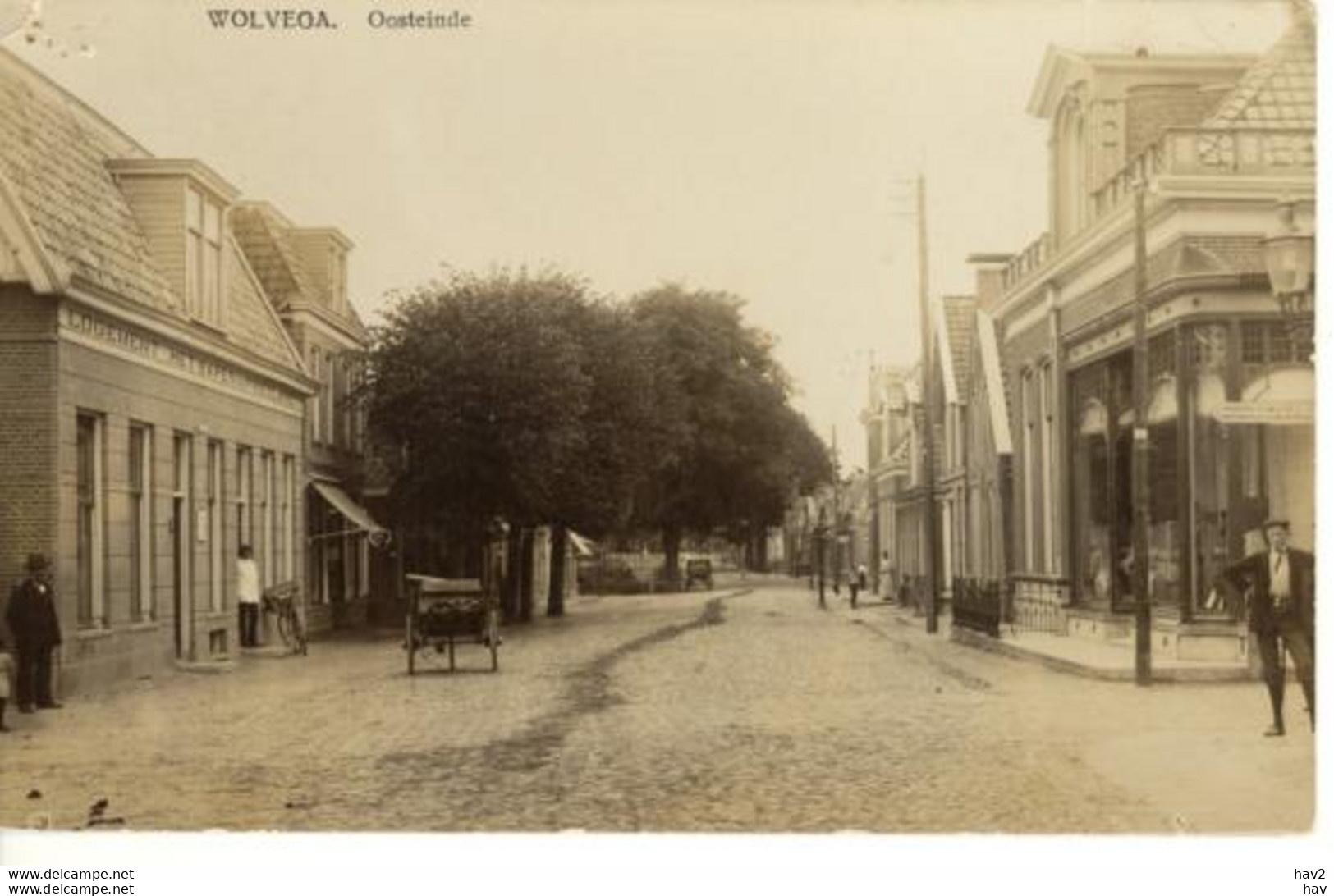 Wolvega Oosteinde ZEER Oude Fotokaart 4817 - Wolvega