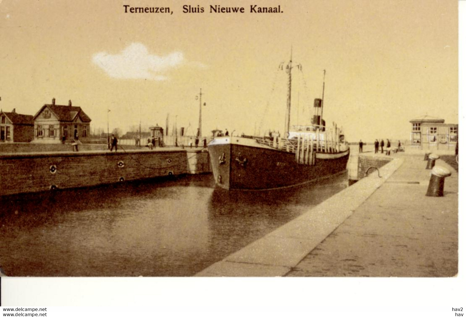 Terneuzen Sluis Met Schip 4923 - Terneuzen