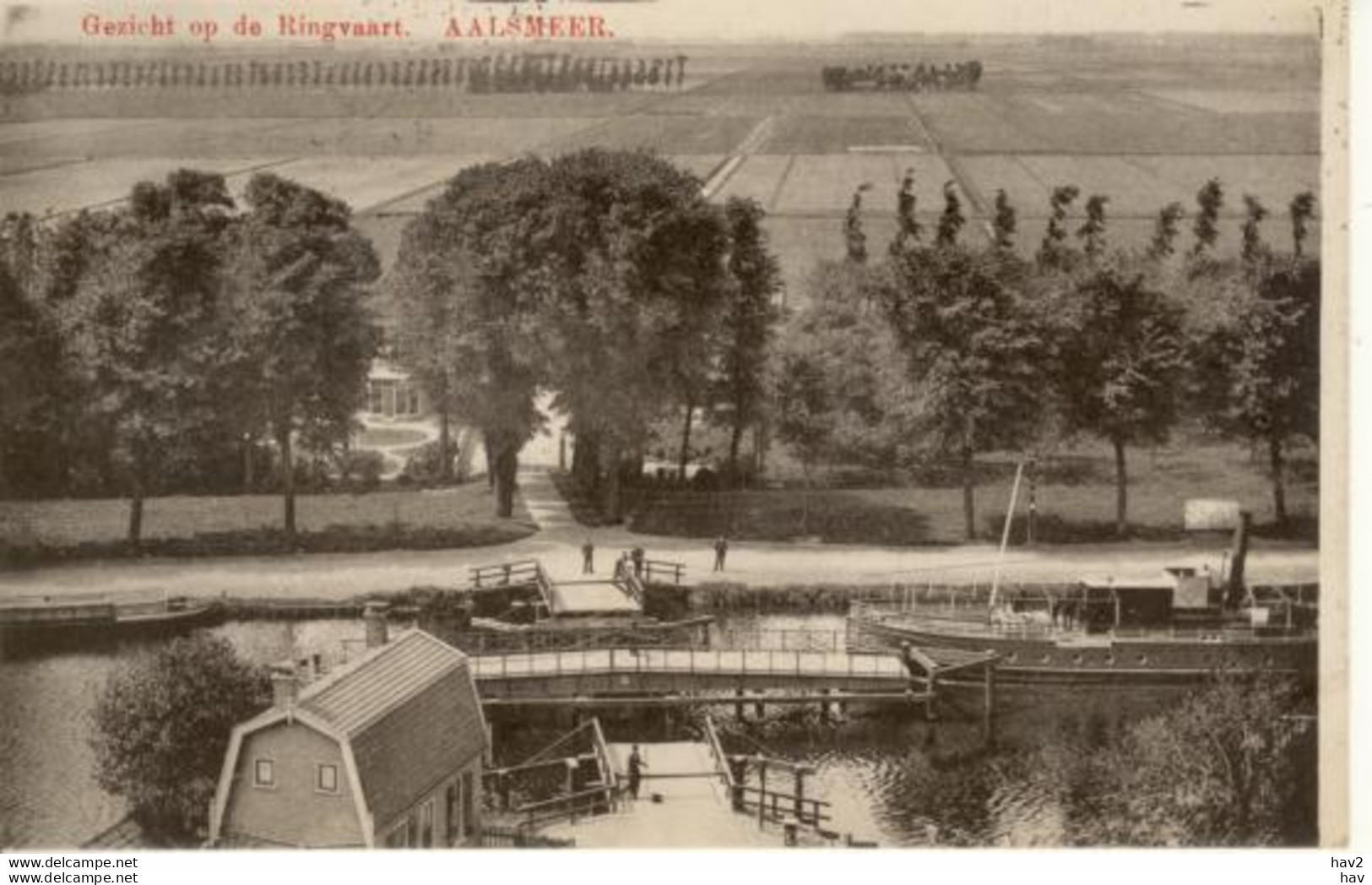 Aalsmeer Gezicht Op De Ringvaart Draaibrug 5038 - Aalsmeer