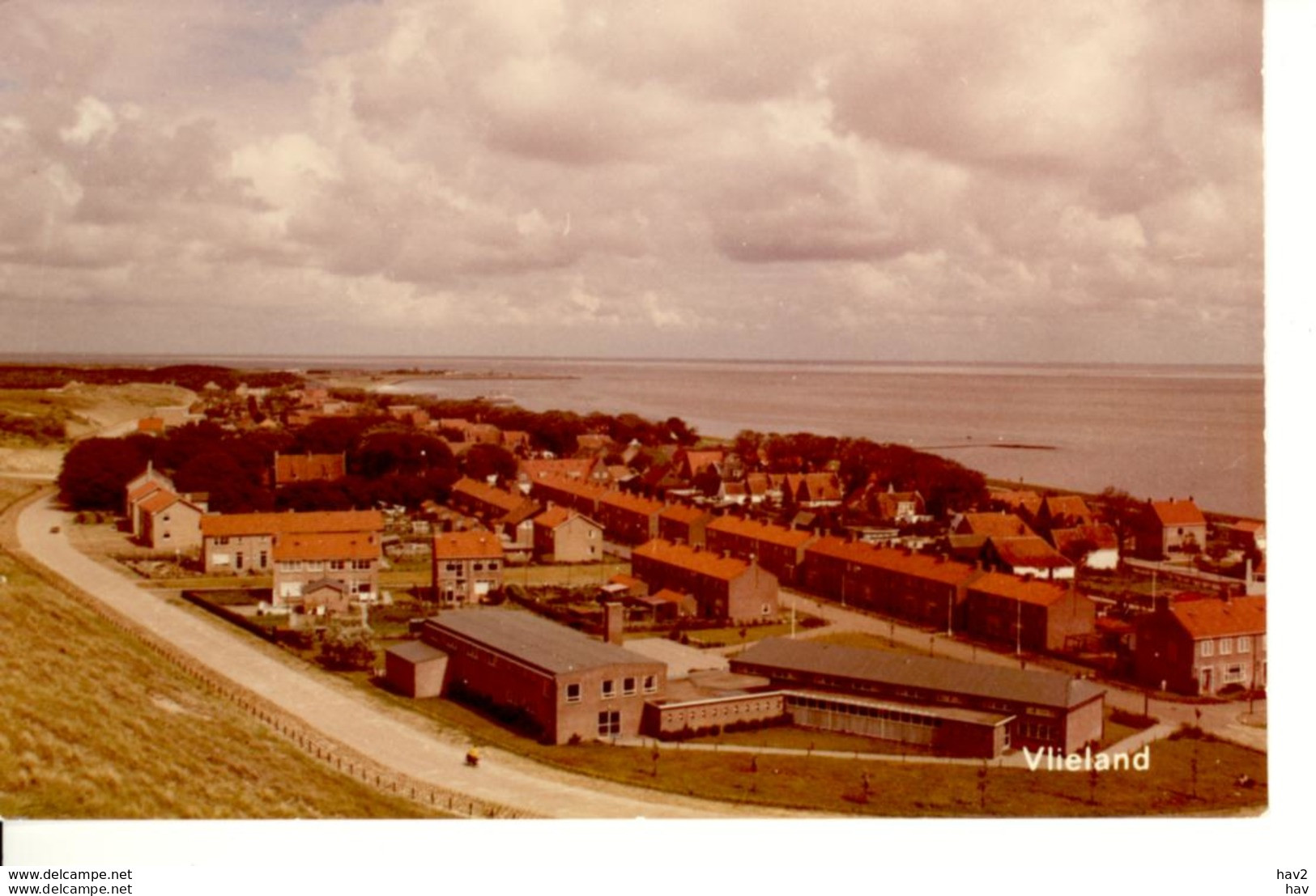 Vlieland Kleurenfotokaart Panorama Dorp 4916 - Vlieland