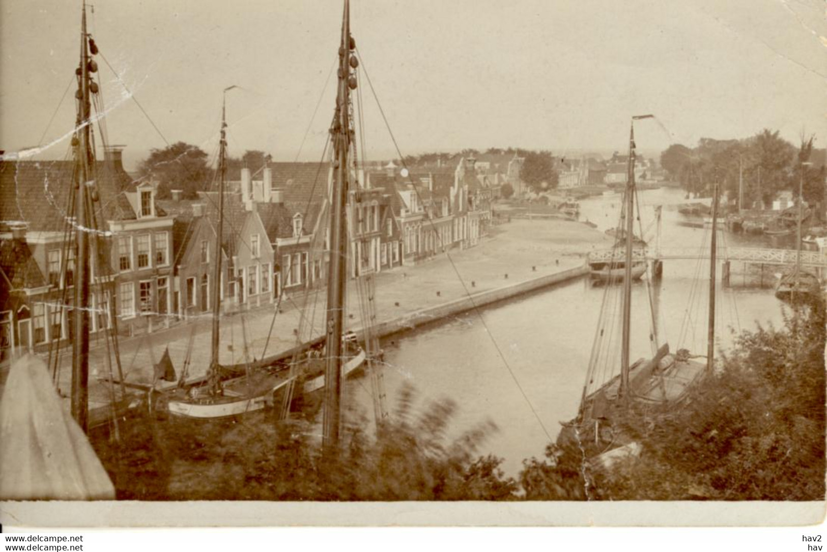 Lemmer Langestreek ZEER OUDE FOTO BM253 - Lemmer