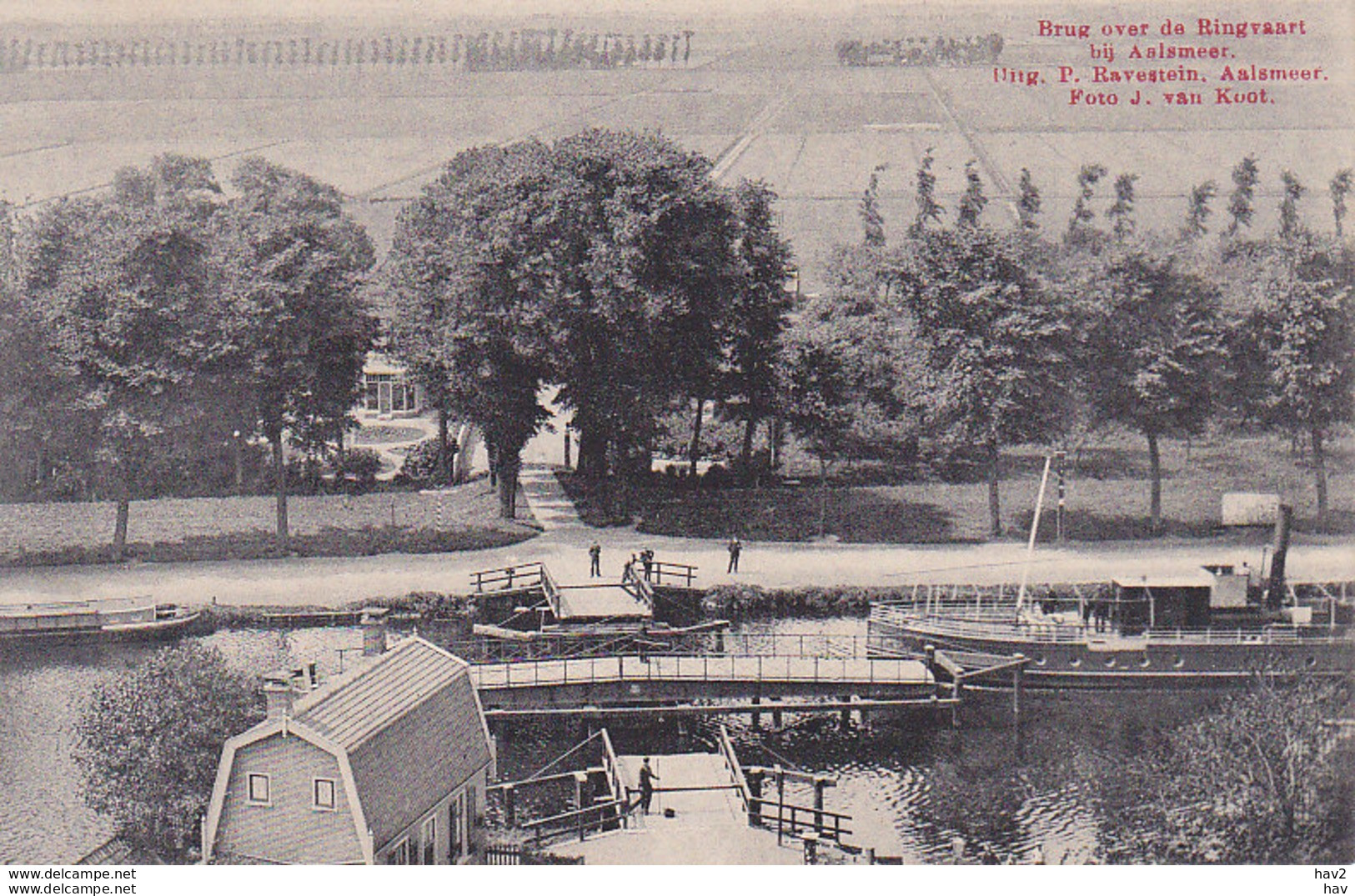 Aalsmeer Ringvaart Draaibrug Schip 5615 - Aalsmeer