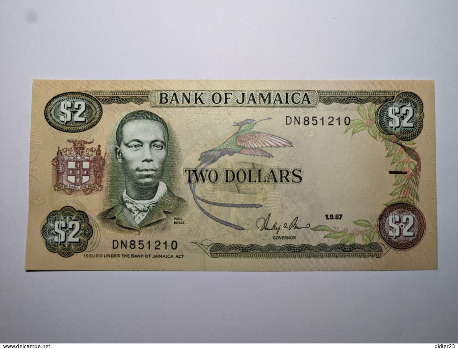 BILLET DE BANQUE JAMAIQUE - Jamaica