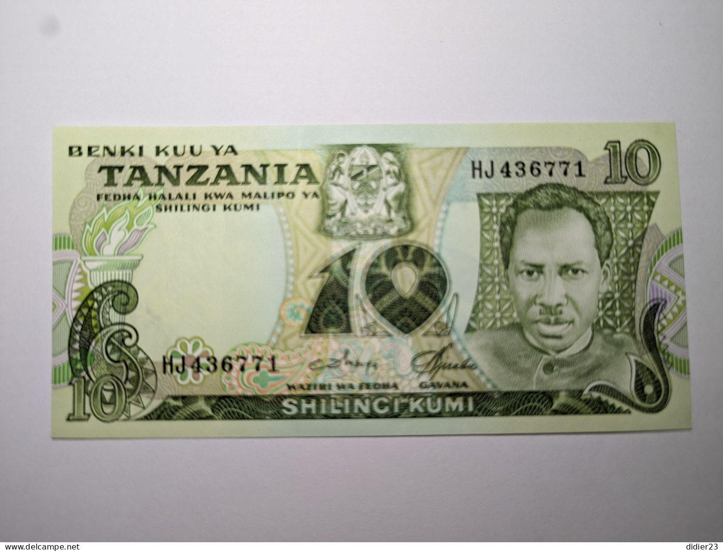 BILLET DE BANQUE TANZANIE - Tanzania