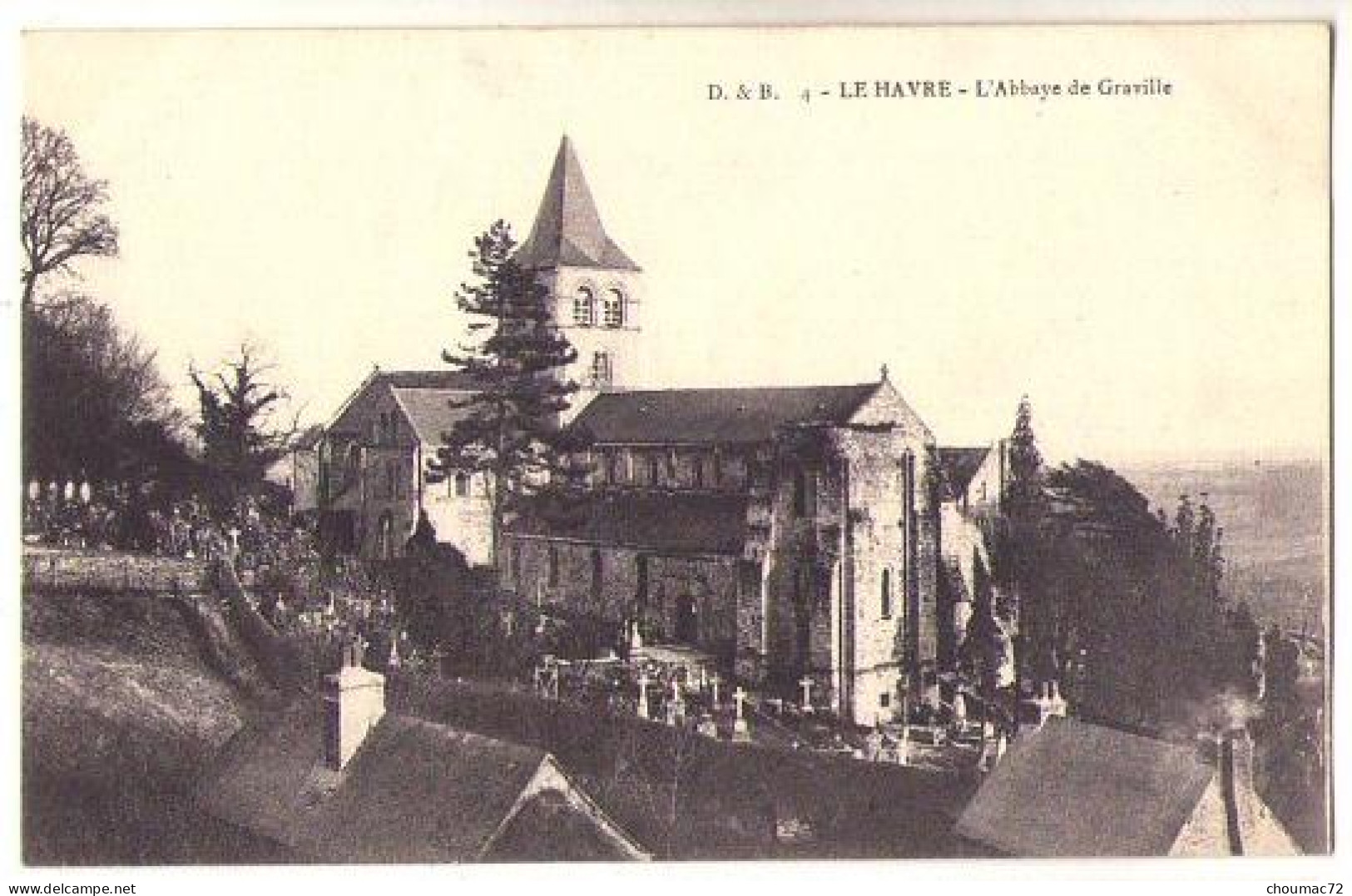 (76) 060, Le Havre, D & B 04, L'Abbaye De Graville - Graville