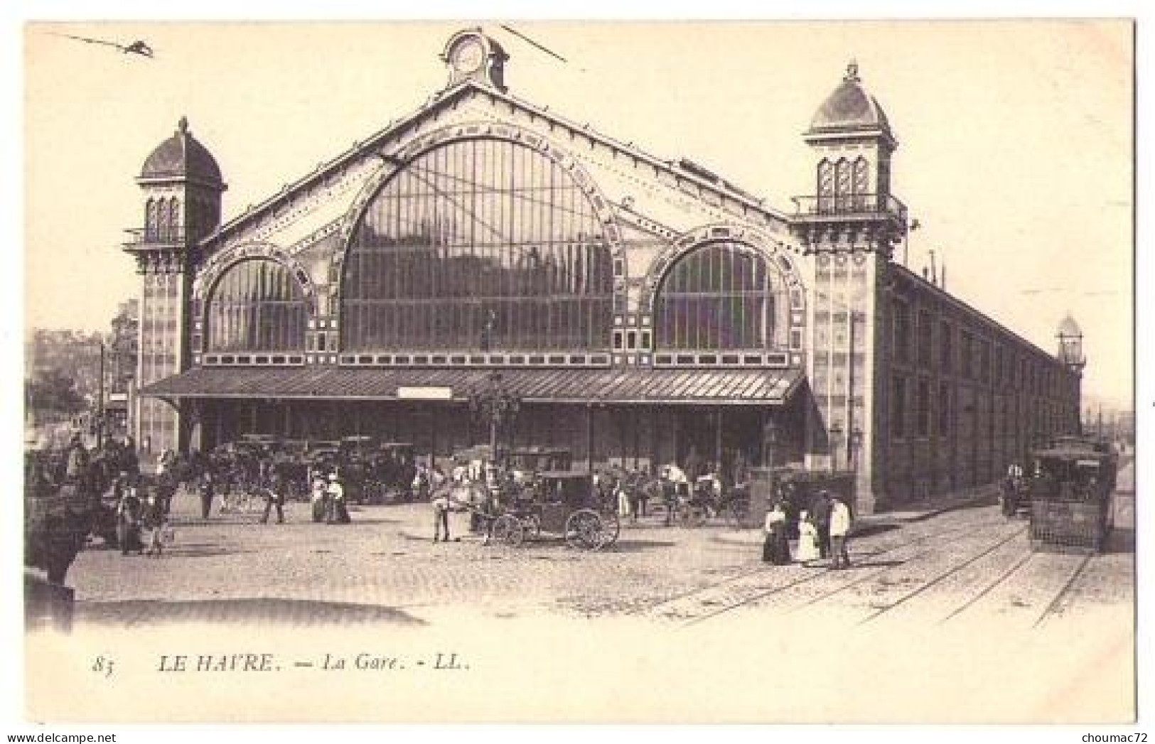 (76) 121, Le Havre, LL 083, La Gare, Tramway, Dos Non Divisé - Station