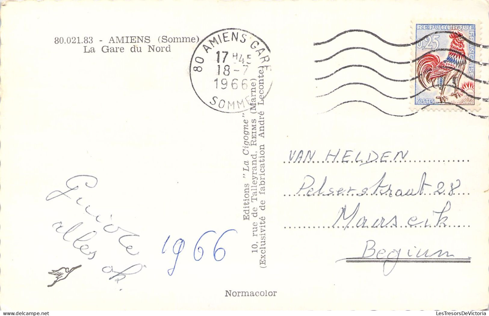 CPA - France - 80 - AMIENS - La Gare Du Nord - Carte Postale Ancienne - Amiens