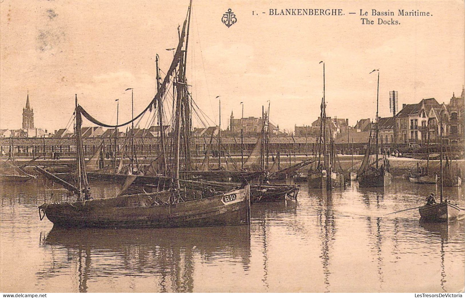 BELGIQUE - BLANKENBERGHE - Le Bassin Maritime - Carte Postale Ancienne - Blankenberge
