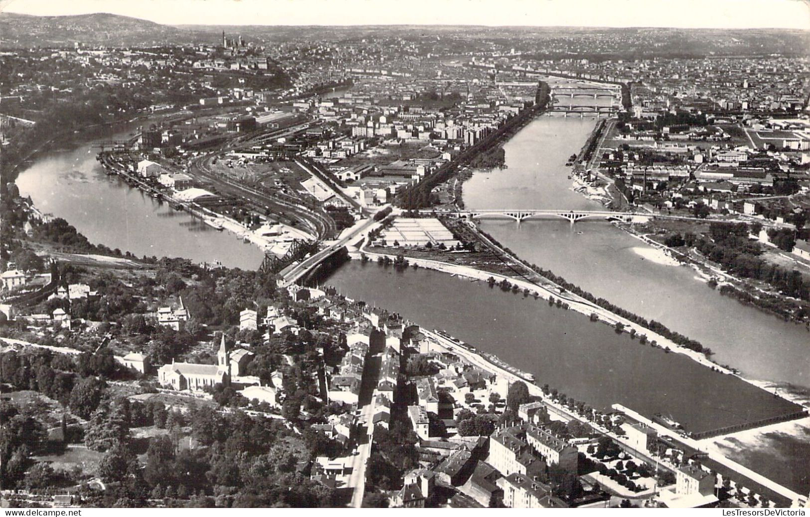 CPA - France - 69 - LYON - Le Confluent Du Rhône Et De La Saône à La Muratière - Carte Postale Ancienne - Andere & Zonder Classificatie