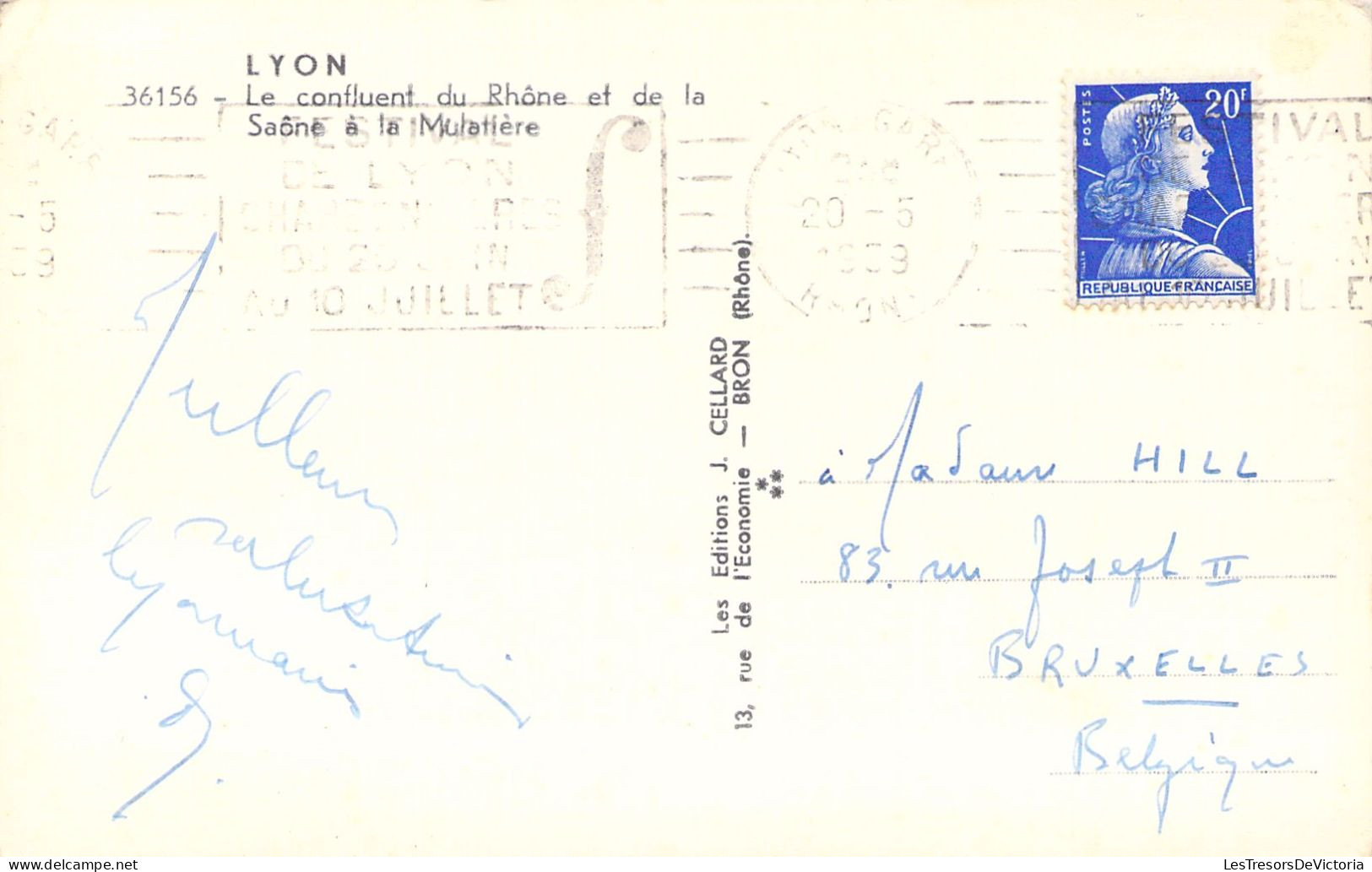 CPA - France - 69 - LYON - Le Confluent Du Rhône Et De La Saône à La Muratière - Carte Postale Ancienne - Other & Unclassified