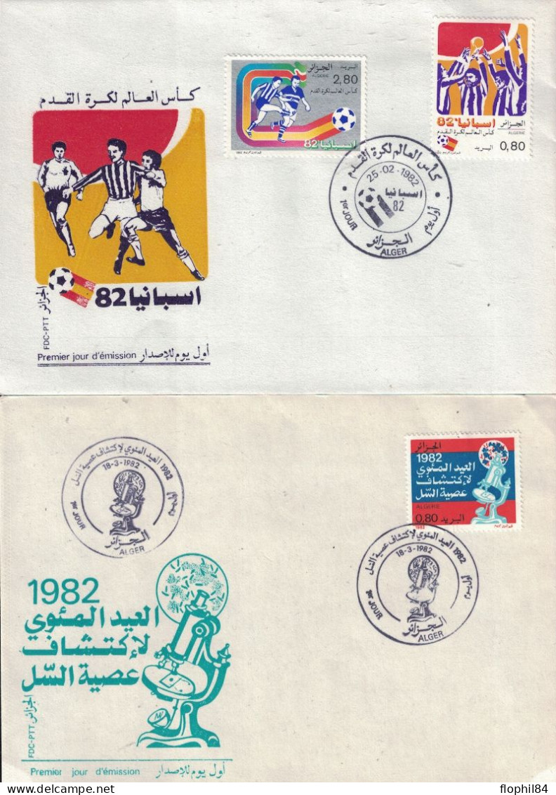 ALGERIE - 7 ENVELOPPES - 1er JOUR DE L'ANNEE 1982 . - Algérie (1962-...)