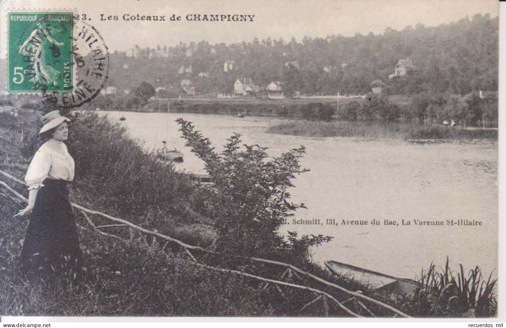 Les Coteaux De Champigny   Carte Postale Animee 1912 - Champigny