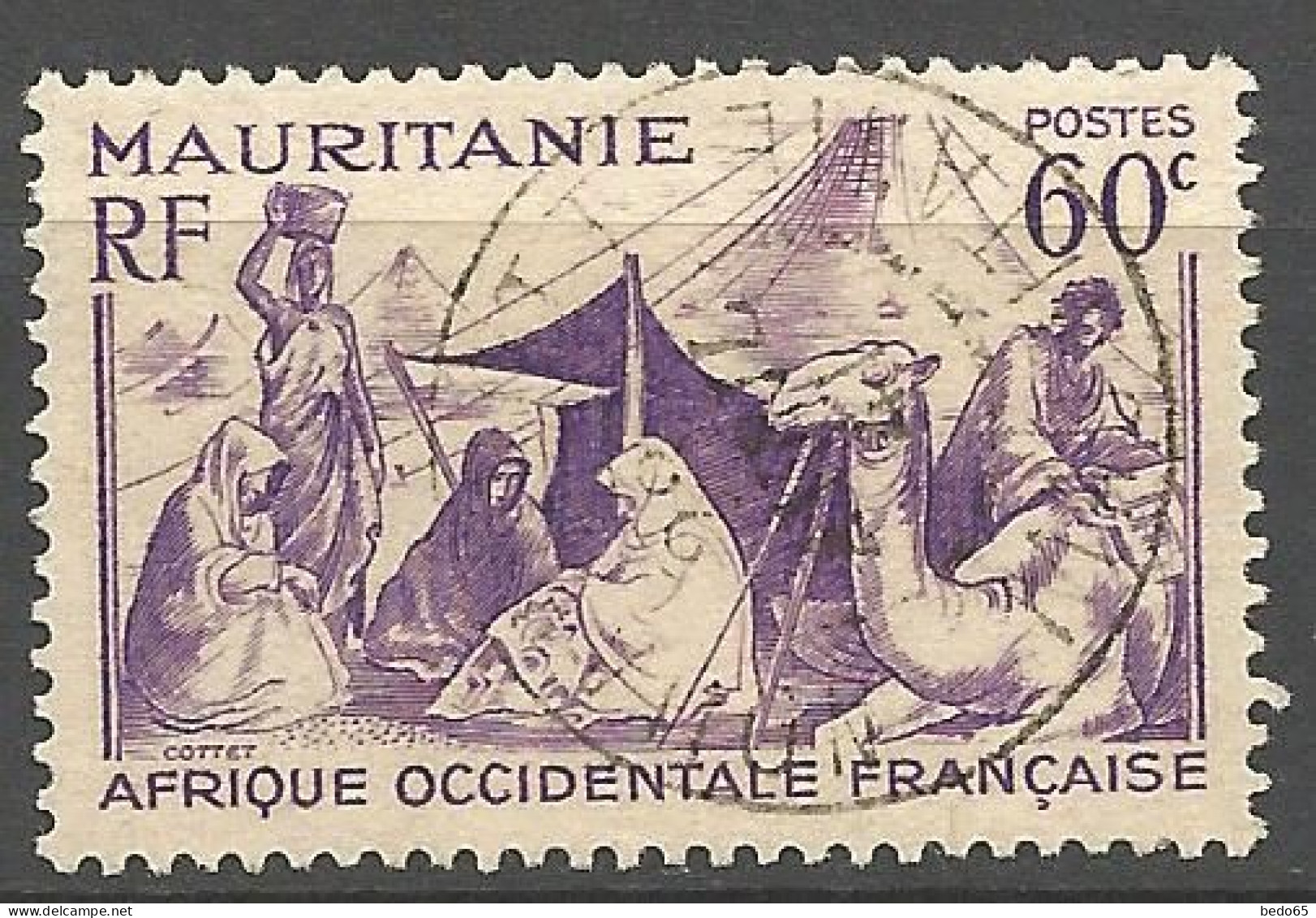 MAURITANIE N° 107 CACHET PORT ETIENNE / Used - Oblitérés