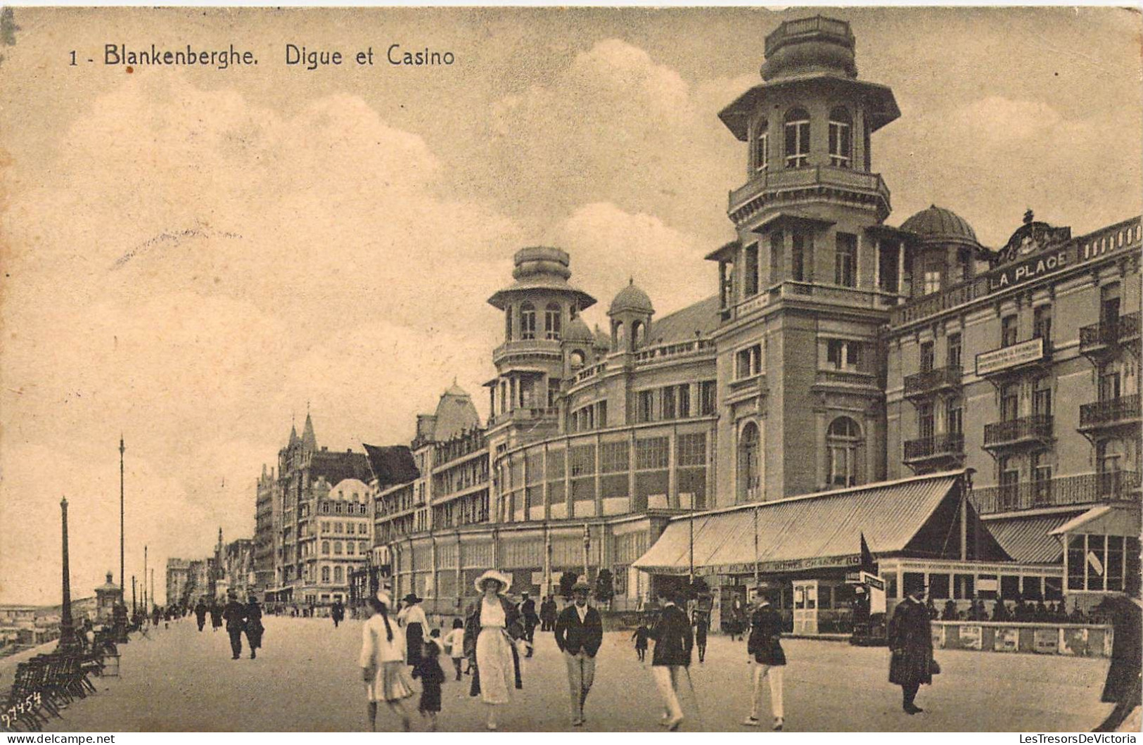 BELGIQUE - BLANKENBERGHE - Digue Et Casino - Carte Postale Ancienne - Blankenberge