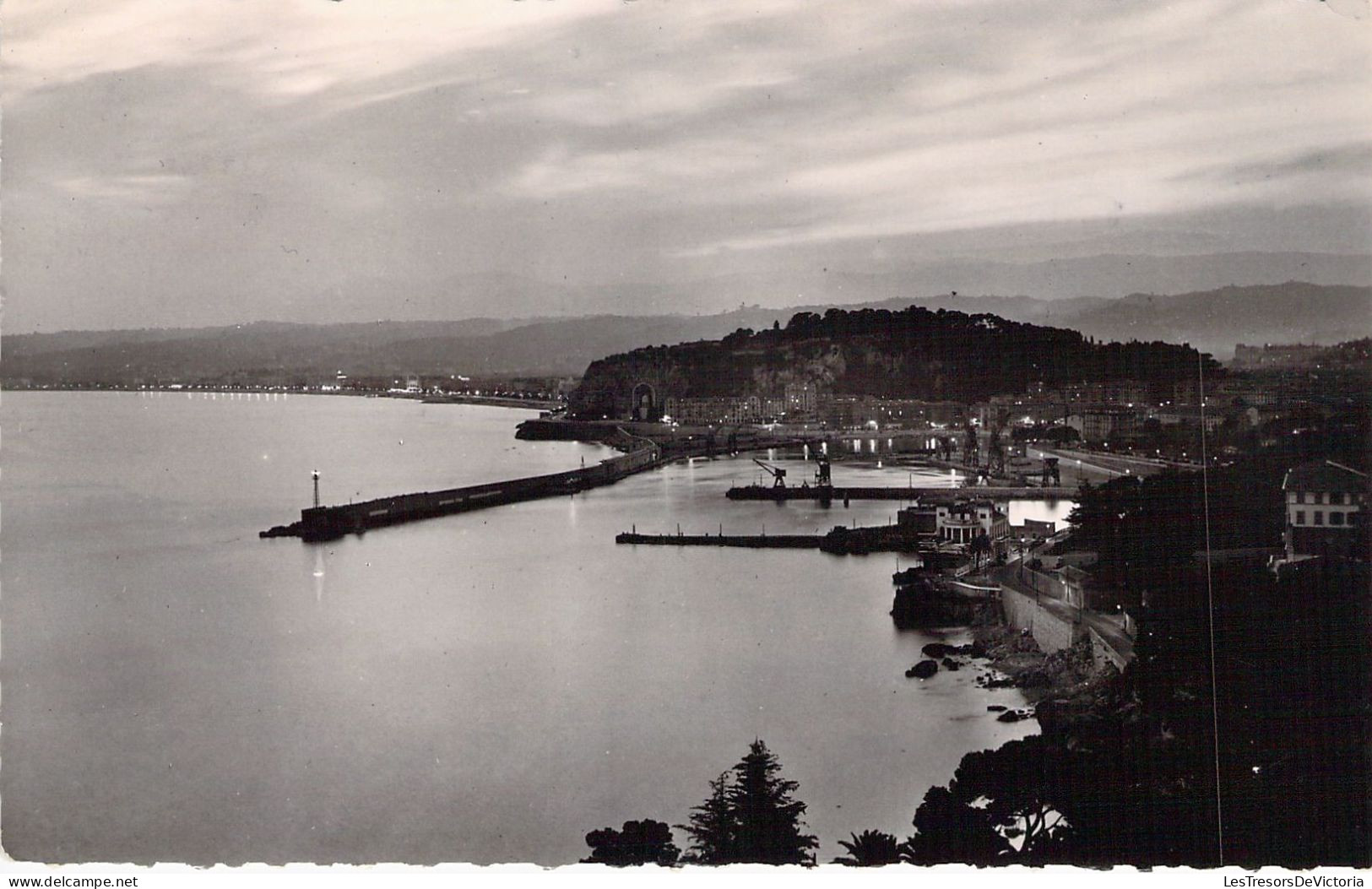 CPA - France - 06 - NICE - Vue Générale La Nuit - Carte Postale Ancienne - Other & Unclassified