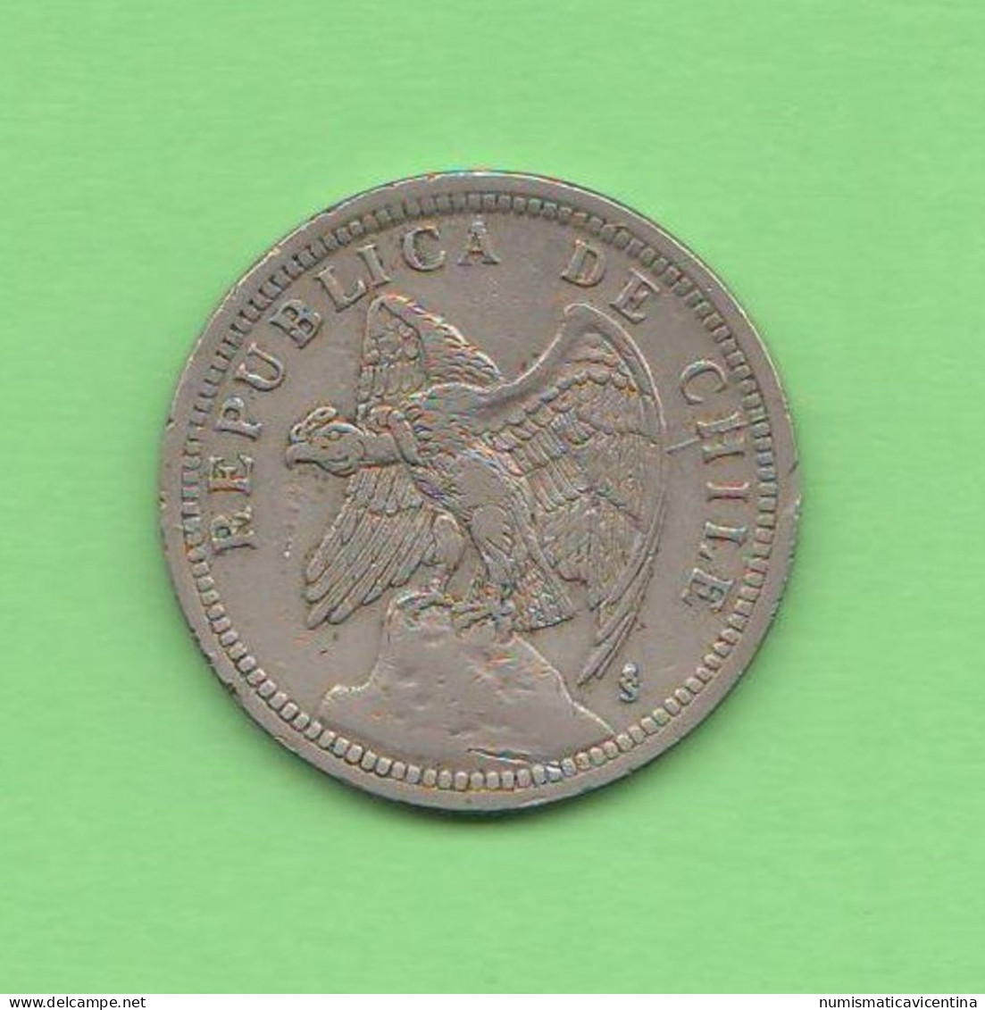 Chile 1 Peso 1933 Cile Nickel Typologic Coin - Chili