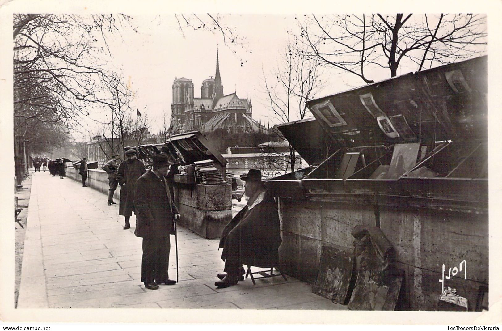 CPA - France - 75 - PARIS - Les Bouquinistes Du Quai De La Tournelle - Carte Postale Ancienne - Andere Monumenten, Gebouwen